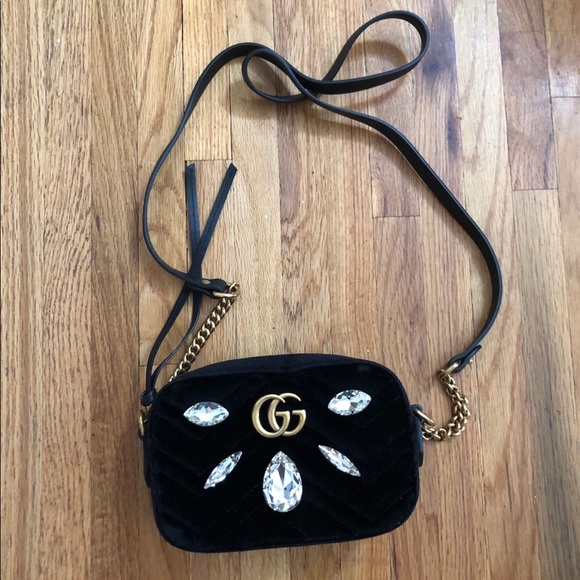 gucci crossbody bag velvet